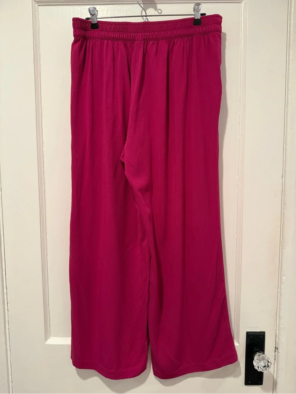 Old Navy Raspberry Wide-Leg Pull On Knit Pants Size Large - Picture 3 of 7